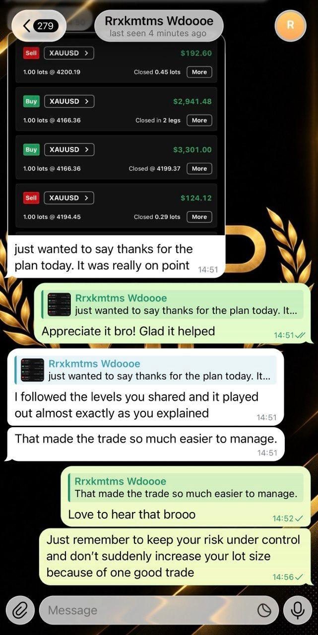 Telegram chat with R., a member of the channel